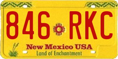 NM license plate 846RKC
