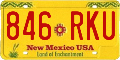 NM license plate 846RKU
