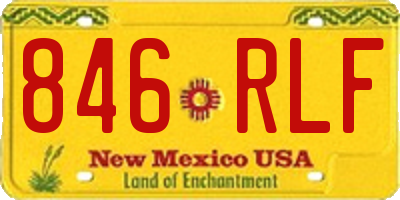 NM license plate 846RLF