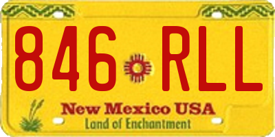 NM license plate 846RLL
