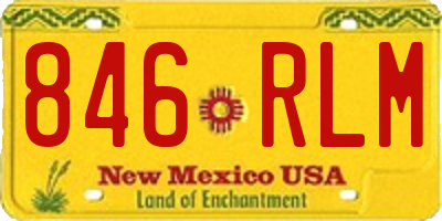 NM license plate 846RLM