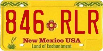 NM license plate 846RLR