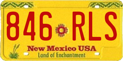 NM license plate 846RLS
