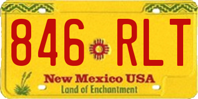 NM license plate 846RLT