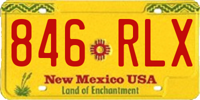 NM license plate 846RLX