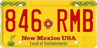 NM license plate 846RMB