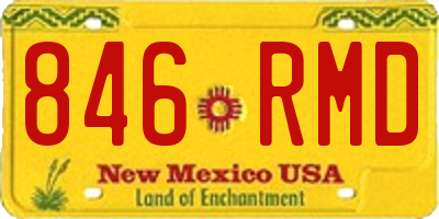 NM license plate 846RMD