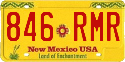 NM license plate 846RMR
