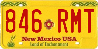 NM license plate 846RMT