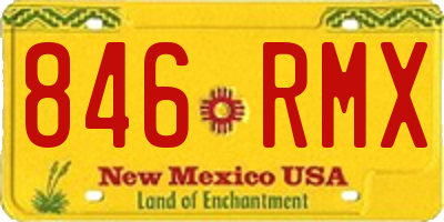 NM license plate 846RMX