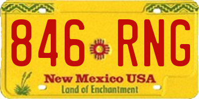 NM license plate 846RNG