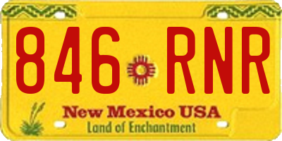 NM license plate 846RNR