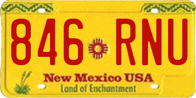 NM license plate 846RNU
