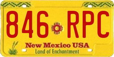 NM license plate 846RPC