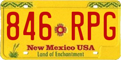 NM license plate 846RPG