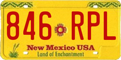 NM license plate 846RPL