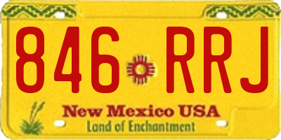 NM license plate 846RRJ