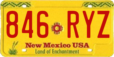 NM license plate 846RYZ