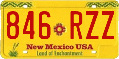 NM license plate 846RZZ