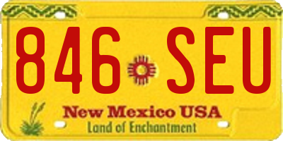 NM license plate 846SEU
