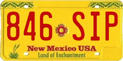 NM license plate 846SIP