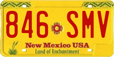 NM license plate 846SMV