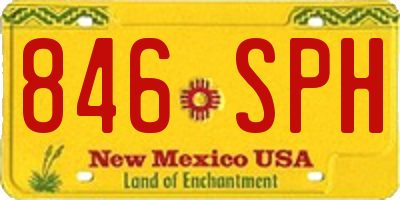 NM license plate 846SPH