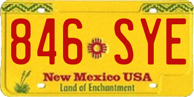 NM license plate 846SYE