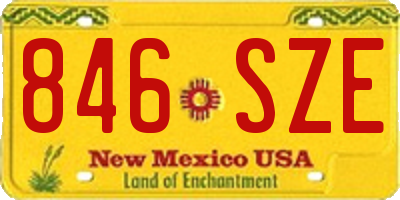NM license plate 846SZE