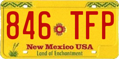 NM license plate 846TFP