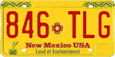 NM license plate 846TLG