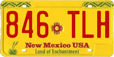 NM license plate 846TLH