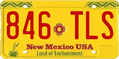 NM license plate 846TLS