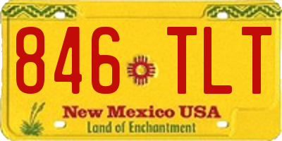 NM license plate 846TLT