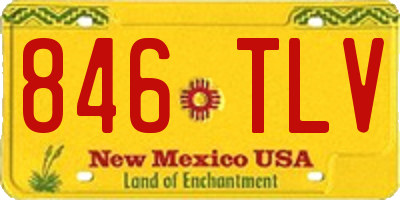 NM license plate 846TLV