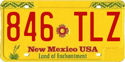 NM license plate 846TLZ
