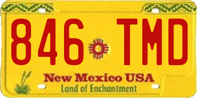 NM license plate 846TMD