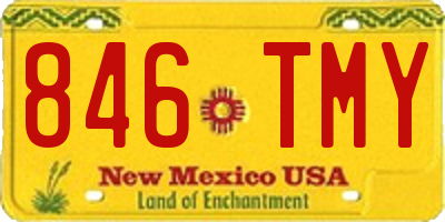 NM license plate 846TMY