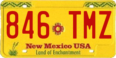 NM license plate 846TMZ