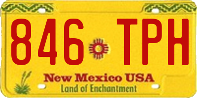 NM license plate 846TPH