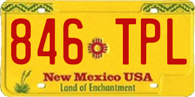 NM license plate 846TPL