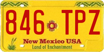 NM license plate 846TPZ