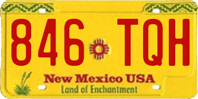 NM license plate 846TQH