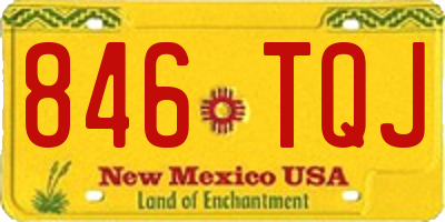NM license plate 846TQJ