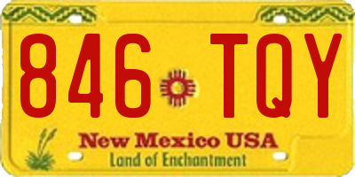 NM license plate 846TQY
