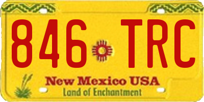 NM license plate 846TRC