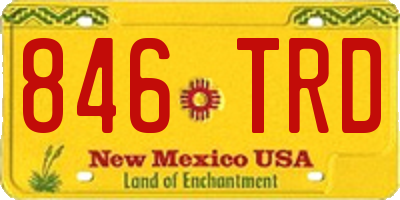 NM license plate 846TRD