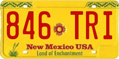 NM license plate 846TRI
