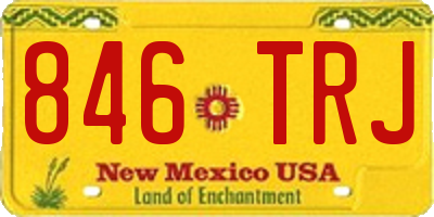 NM license plate 846TRJ