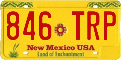 NM license plate 846TRP